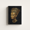 nefertiti-bust-gold-01 لوحة كانفاس تمثال نفرتيتي الذهبي بتصميم فني