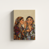two-women-01 لوحة كانفاس امرأتان بتصميم فني