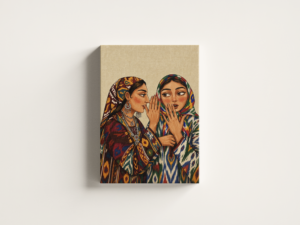 two-women-01 لوحة كانفاس امرأتان بتصميم فني