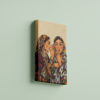 two-women-02 لوحة كانفاس امرأتان بتصميم فني