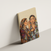 two-women-03 لوحة كانفاس امرأتان بتصميم فني