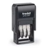 Datumsstempel mit individuellem Feld 25 × 5 mm oberhalb des Datums [Max Mustermann TT.MM.JJJJ] – Trodat T4850