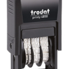Datumsstempel mit individuellem Feld 25 × 5 mm oberhalb des Datums [Max Mustermann TT.MM.JJJJ] – Trodat T4850