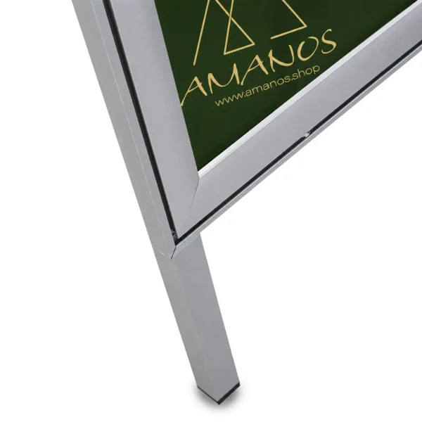 AMN-WMD-WERB-KS-43267 Kundenstopper COMPASSO DIN A1, mit 37-mm-Rahmen, wetterfest – individueller Druck