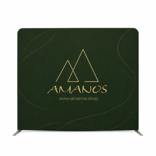 AMN-WMD-WERB-MW-51243 جدار عرض Zipper-Wall مستقيم 200 × 300 سم – طباعة مخصصة على الوجهين مع إطار