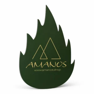 Individuelles Firmenschild – Flammenform – einseitig bedruckt