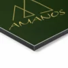 Weiße Hartschaumplatte mit glänzender Anti-Graffiti-Schutzbeschichtung – Bierkrugform – beidseitig bedruckt