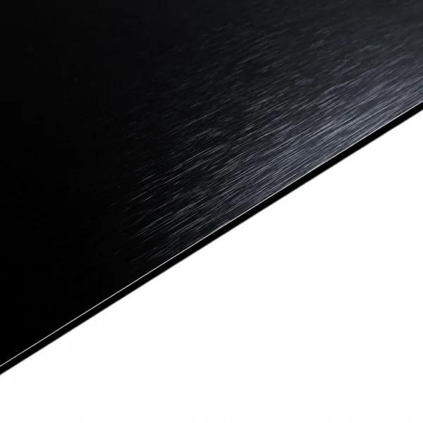 Aluminiumverbundplatte schwarz gebürstet – rechteckig – individuell bedruckt