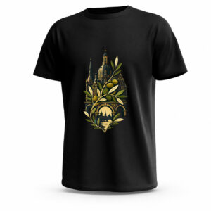 تيشيرت Landmark Olive Fusion جاهز للطباعة