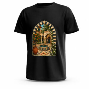تيشيرت Damascene Courtyard جاهز للطباعة