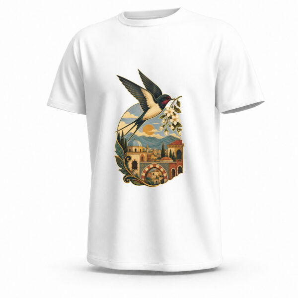 amanos-syrian-heritage-bird-white تيشيرت Heritage Bird جاهز للطباعة