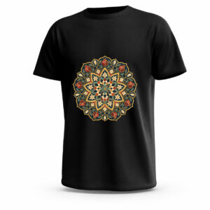amanos-syrian-syrian-mosaic-black تيشيرت Syrian Mosaic جاهز للطباعة