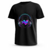 تيشيرت Headphones Wave جاهز للطباعة