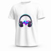 تيشيرت Headphones Wave جاهز للطباعة