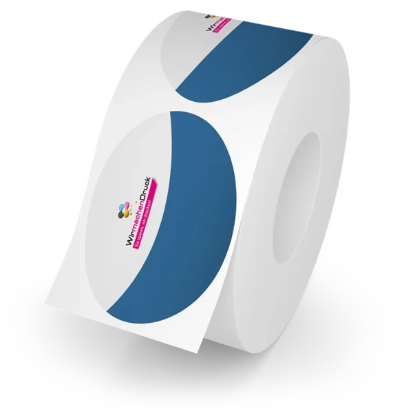 AMN-LBL-WMD-45522 ملصقات Recycling Papier على رول – بيضاوي