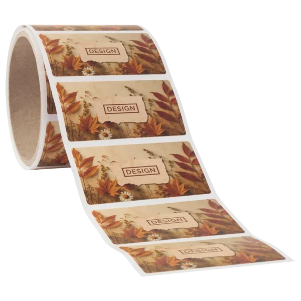 ملصقات Bagasse على رول – مستطيل
