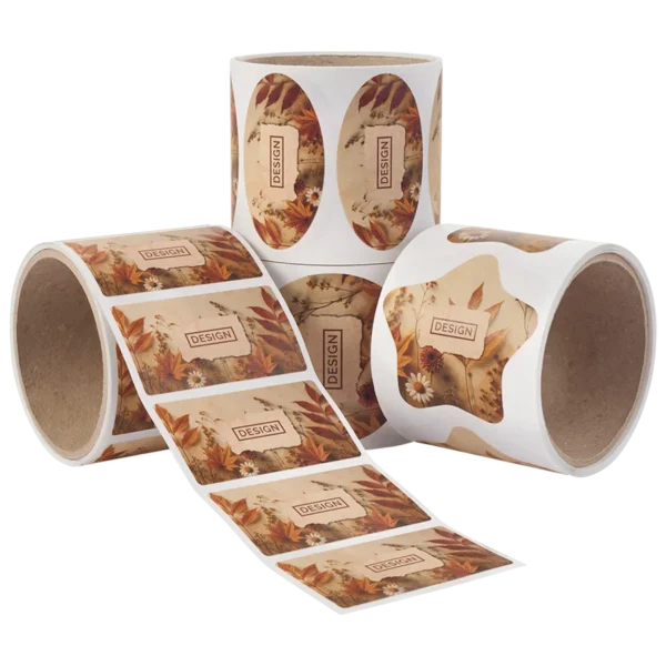 ملصقات Bagasse على رول – مستطيل