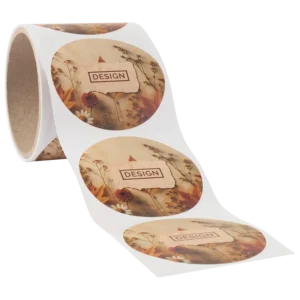 ملصقات Bagasse على رول – دائري