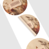Bagasse-Etiketten auf Rolle – Rund