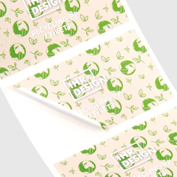 ملصقات Recycling PP على رول – مستطيل