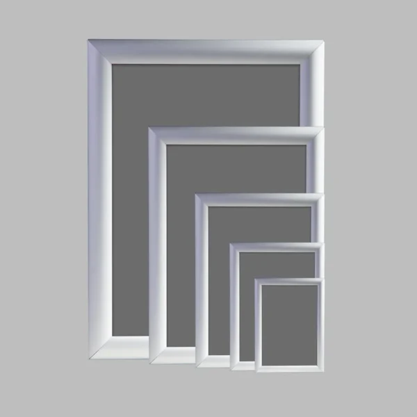 Aluminium-Snapframe A4 Hochformat (210 × 297 mm) – inkl. Druck