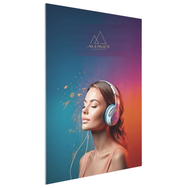 لوحة أكوستيك بإطار ألومنيوم – 70 × 100 سم