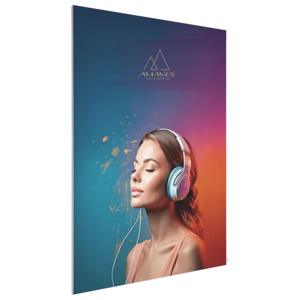 لوحة أكوستيك بإطار ألومنيوم – 84 × 119 سم