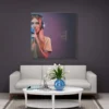 لوحة أكوستيك بإطار ألومنيوم – 100 × 100 سم