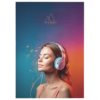 لوحة أكوستيك مستدامة بإطار ألومنيوم – 70 × 100 سم
