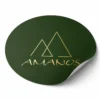 AMN-WMD-WERB-WF-55857 ملصقات سيارات للاستخدام طويل المدى بشكل دائري