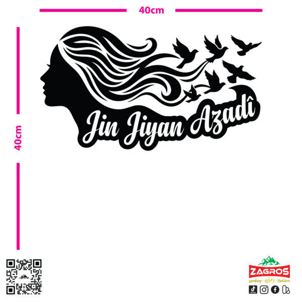 zag-stk-021-jin-jiyan-azadi-3-car-sticker-04 zag-stk-021-jin-jiyan-azadi-3-car-sticker-04