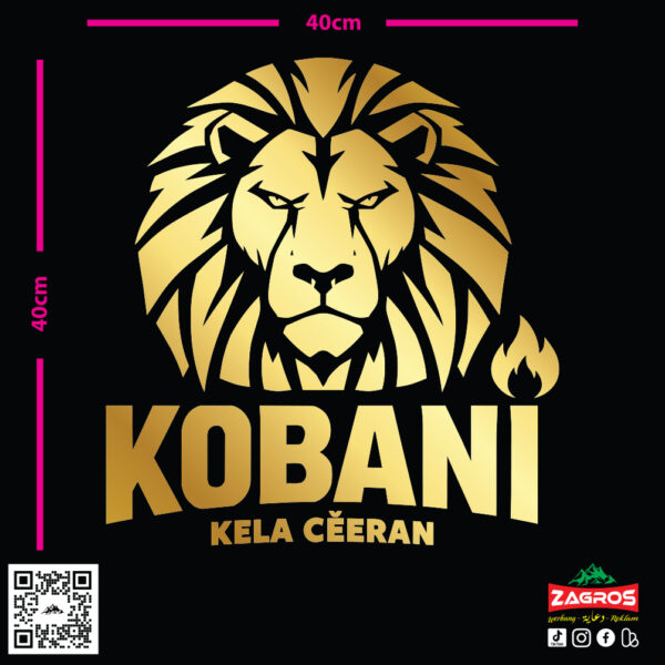 zag-stk-023-kobane-lion-car-sticker-06 zag-stk-023-kobane-lion-car-sticker-06