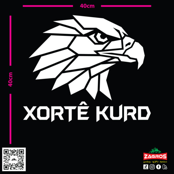 zag-stk-036-xorte-kurd-eagle-car-sticker-03 zag-stk-036-xorte-kurd-eagle-car-sticker-03