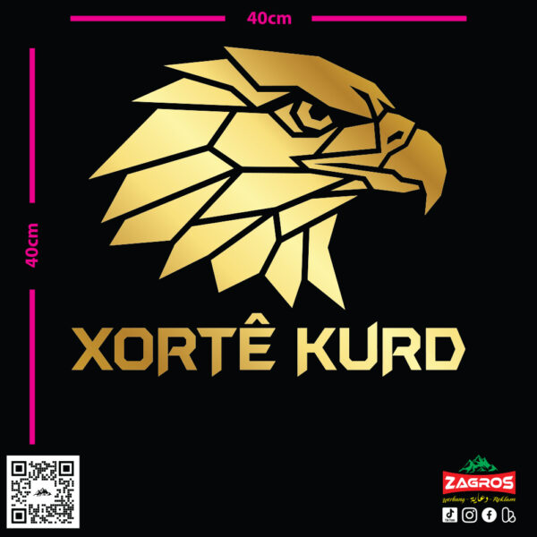 zag-stk-036-xorte-kurd-eagle-car-sticker-06 zag-stk-036-xorte-kurd-eagle-car-sticker-06
