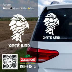 zag-stk-019-xorte-kurd-lion-car-sticker-01 zag-stk-019-xorte-kurd-lion-car-sticker-01