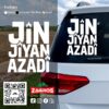 zag-stk-020-jin-jiyan-azadi-text-car-sticker-01 zag-stk-020-jin-jiyan-azadi-text-car-sticker-01
