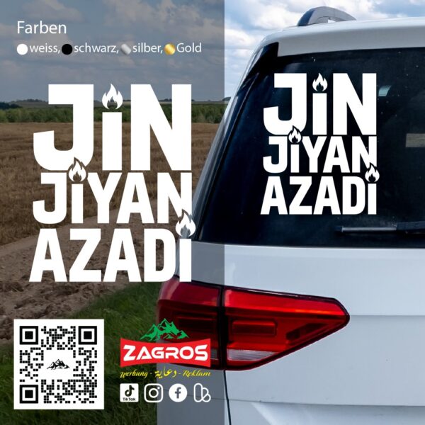 zag-stk-020-jin-jiyan-azadi-text-car-sticker-01 zag-stk-020-jin-jiyan-azadi-text-car-sticker-01