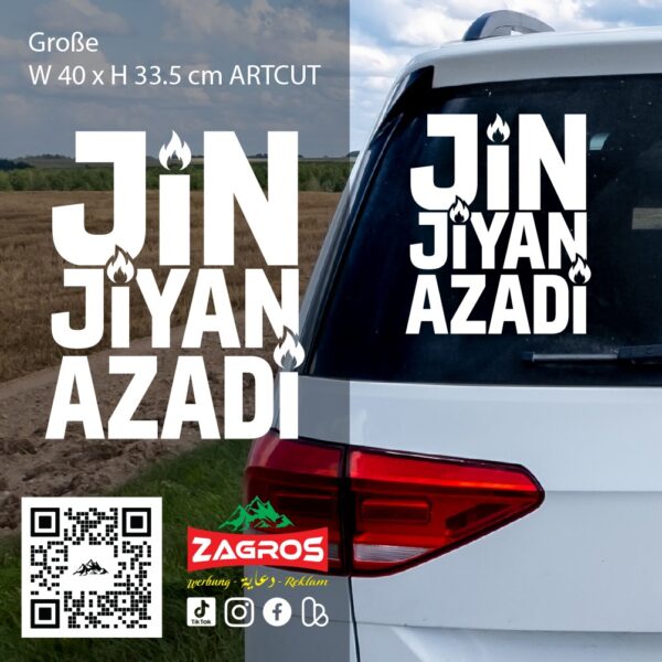 zag-stk-020-jin-jiyan-azadi-text-car-sticker-02 zag-stk-020-jin-jiyan-azadi-text-car-sticker-02