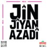 zag-stk-020-jin-jiyan-azadi-text-car-sticker-04 zag-stk-020-jin-jiyan-azadi-text-car-sticker-04