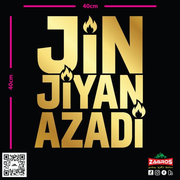 zag-stk-020-jin-jiyan-azadi-text-car-sticker-06 zag-stk-020-jin-jiyan-azadi-text-car-sticker-06
